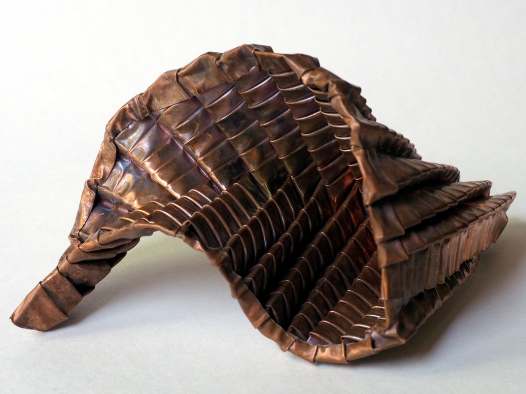 Goran Konjevod, Livermore, CA, U.S. “Shell” (4 in x 5 in x 4 in) (10.1 cm x 12.7 cm x 10.1 cm) copper -- www.foldforming.org