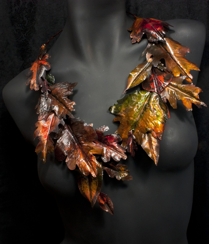 Kerye Hartzell, Richmond, TX, U.S., “Autumn’s Touch” (14 x 11 x .5 in) (35.6 x 28 x 1.3 cm) Copper -- www.foldforming.org