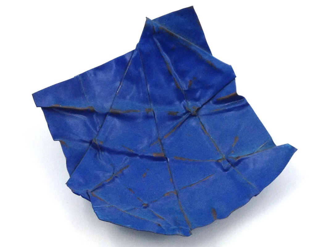 Deborah Jemmott, San Marcos, CA, U.S. “Blue Bowl” (5 in x 5 in x 2 in) (12.7 cm x 12.7 cm x 5 cm) steel -- www.foldforming.org